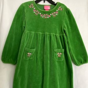 J. Khaki Kids Christmas candy cane dress